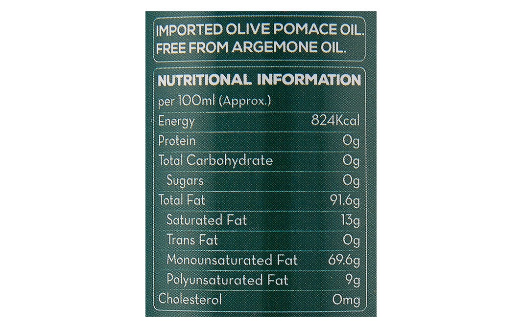 Del Monte Olive Pomace Oil   Bottle  1 litre